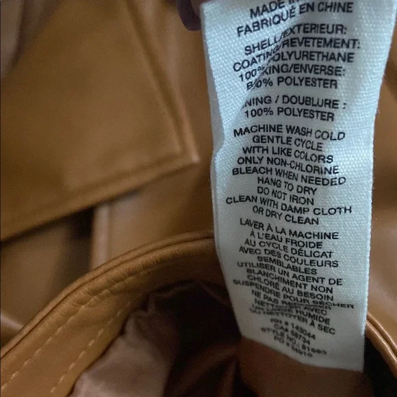 NWOT Avec Les Filles Crop Jacket Faux
Leather Warm Brown S - Picture 9 of 12